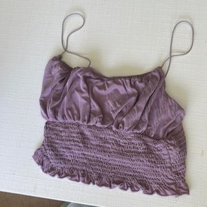 Purple urban outfitters crop top